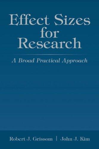Effect sizes for research