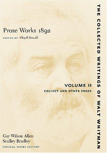 Prose Works 1892: Volume II