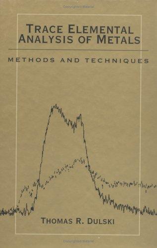 Trace elemental analysis of metals