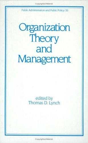Organization theory and management