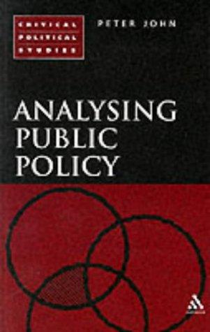 Analysing Public Policy