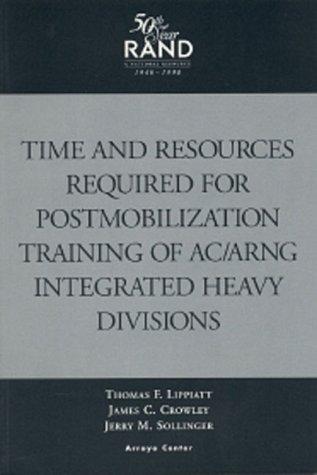 Time and resources required for postmobilization training of AC/ARNG integrated heavy divisions