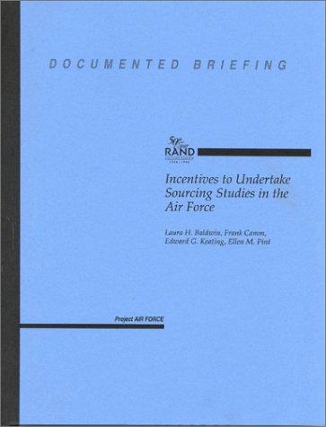 Incentives to Undertake Sourcing Studies in the Air Force