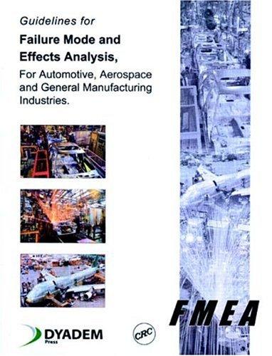 Guidelines for failure mode and effects analysis for automotive, aerospace and general manufacturing industries
