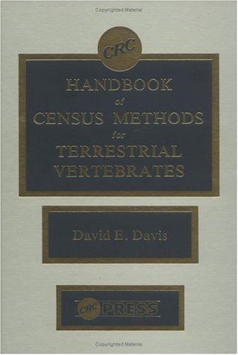 CRC handbook of census methods for terrestrial vertebrates