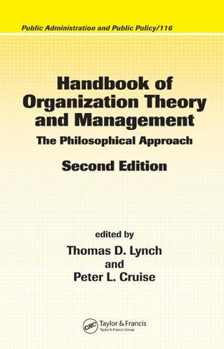 Handbook of organizational theory and management