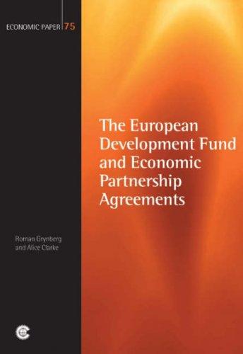 European development fund and economic partnership agreements