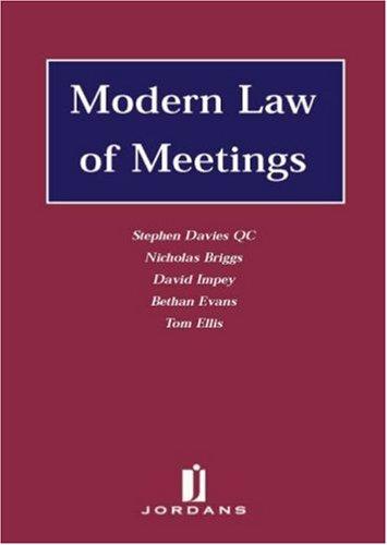 Modern Law of Meetings