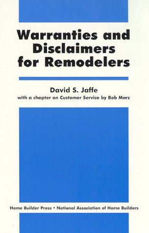 Warranties and Disclaimers for Remodelers