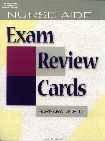 Nurse aide exam review cards