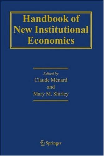 Handbook of New Institutional Economics