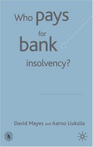 Who pays for bank insolvency?