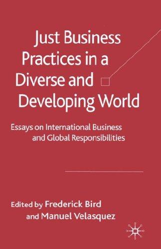 Just Business Practices in a Diverse and Developing World
