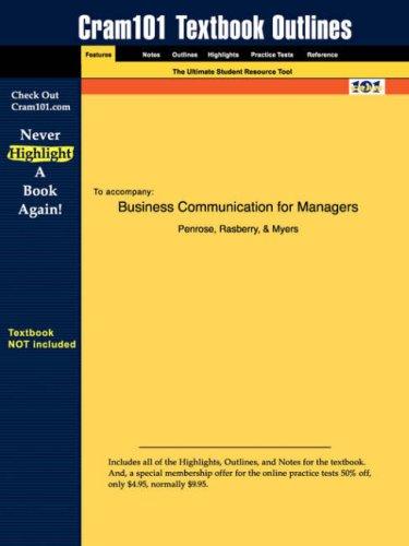 Business Communication for Managers