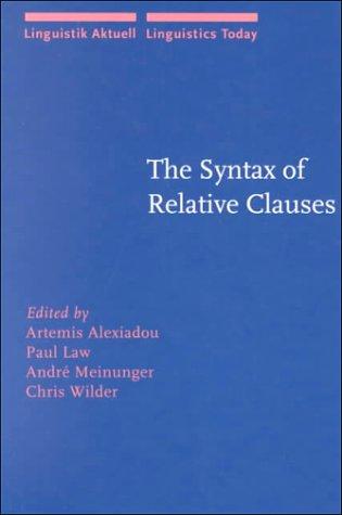 The Syntax of relative clauses