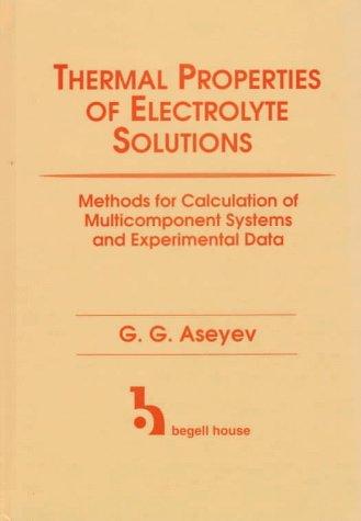 Thermal Properties of Electrolyte Solutions