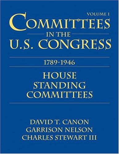 Committees in the U.S. Congress, 1789-1946