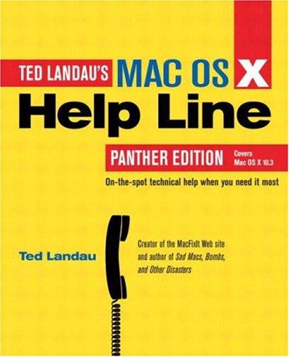 Mac OS X Help Line, Panther Edition