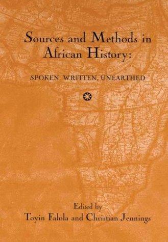 Sources and Methods in African History