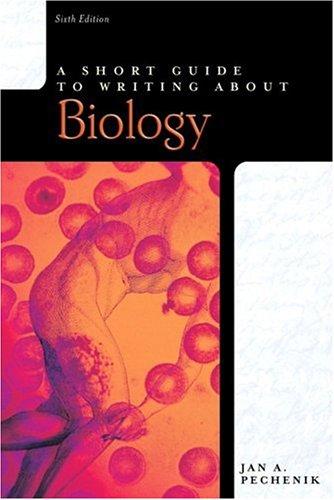 A Short Guide to Writing About Biology