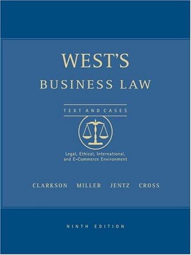 West's Business Law with Online Research Guide, 9th Edition