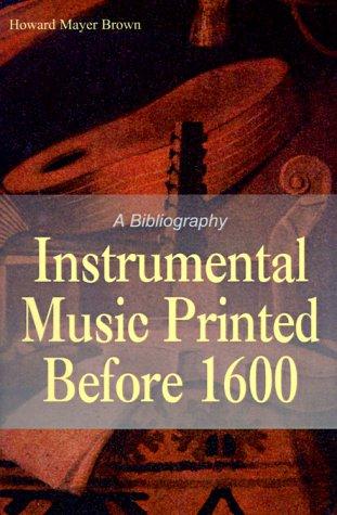 Instrumental music printed before 1600