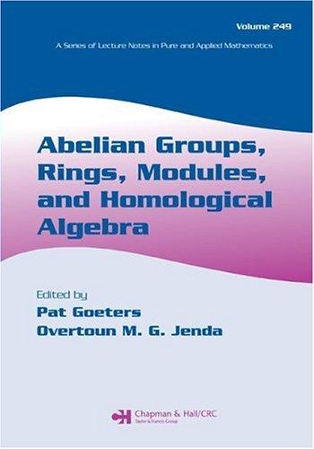 Abelian groups, rings, modules, and homological algebra