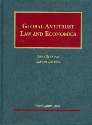 Global Antitrust Law and Economics