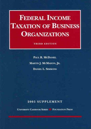 Federal Income Taxation of Business Organizations