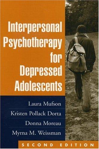 Interpersonal psychotherapy for depressed adolescents