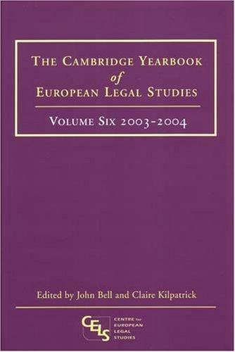The Cambridge yearbook of European legal studies