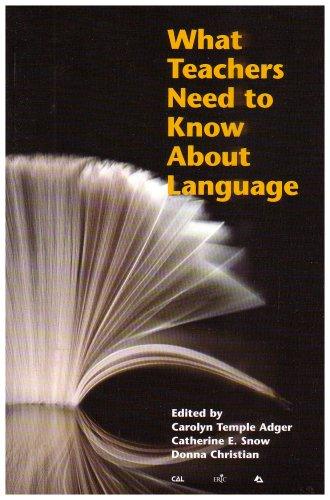 What teachers need to know about language