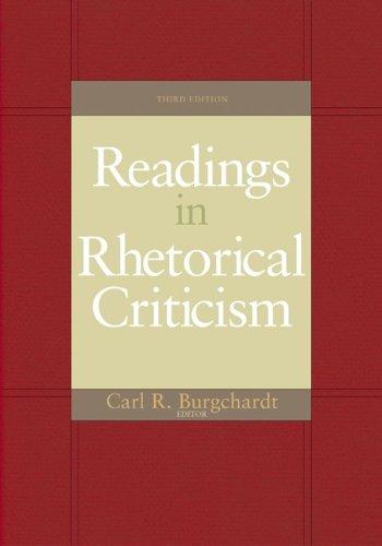Readings in rhetorical criticism