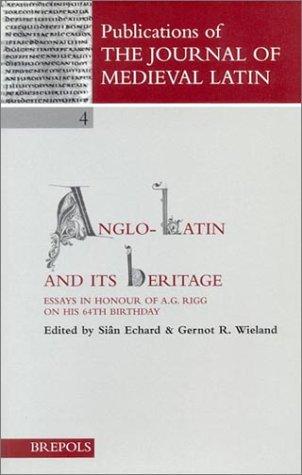 Anglo-Latin and its heritage