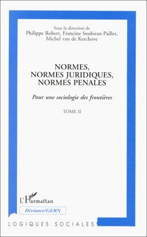 Normes, normes juridiques, normes penales