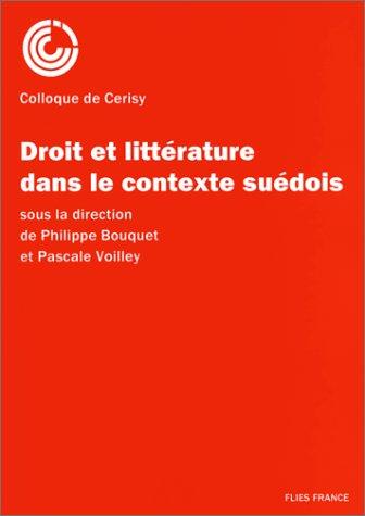 Droit et littérature dans le contexte suédois