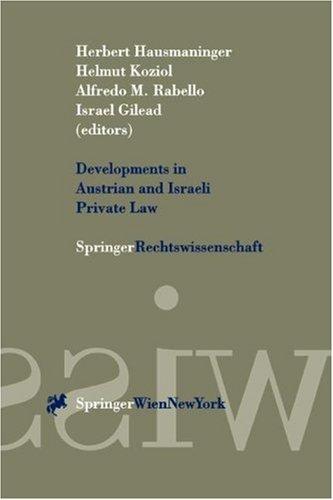 Developments in Austrian and Israeli private law