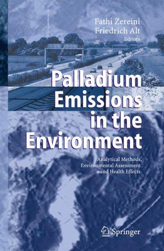 Palladium emissions in the environment