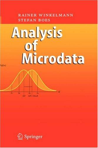 Analysis of Microdata