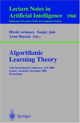 Algorithmic Learning Theory