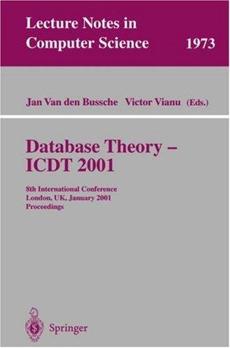 Database theory--ICDT 2001