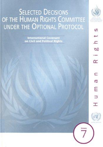 Selected Decisions of the Human Rights Committee Under the Optional Protocol
