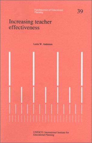 Increasing teacher effectiveness