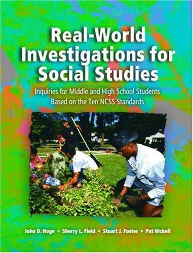 Real world investigations for social studies