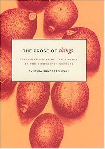 The Prose of Things