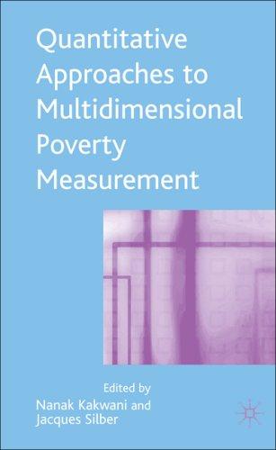 Quantitative Approaches to Multidimensional Poverty Measurement