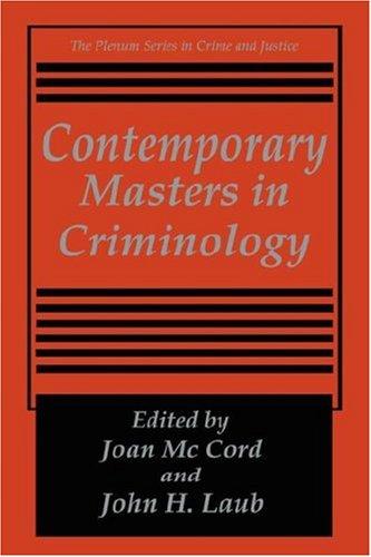 Contemporary Masters in Criminology