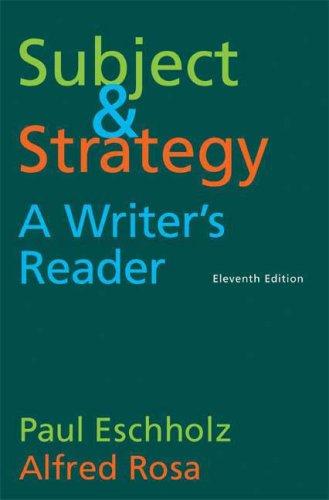Subject & strategy