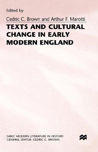 Texts and cultural change in early modern England