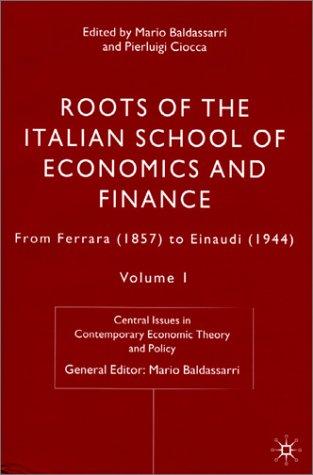 Roots of the Italian school of economics and finance